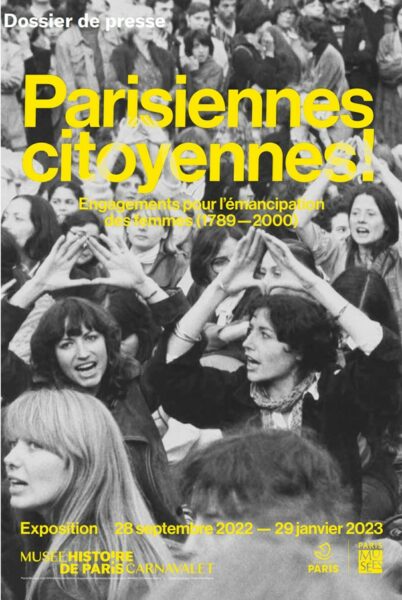 Affiche de l'xposition musée Carnavalet Parisiennes citoyennes